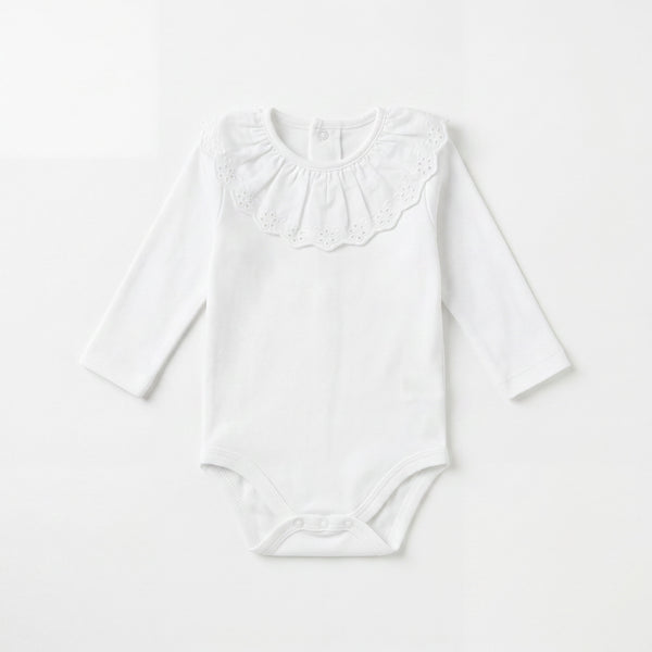Body Long Sleeve with Flower Collar — AGÜ Baby Spanish baby clothes