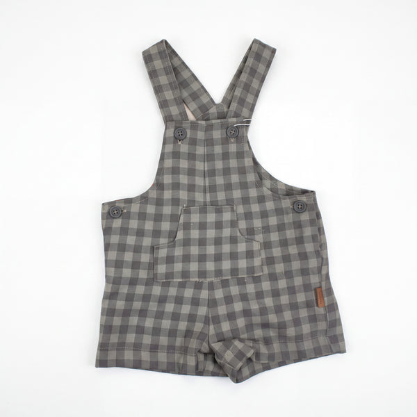 Boys Grey Vichy Overall — AGÜ Baby Spanish baby clothes