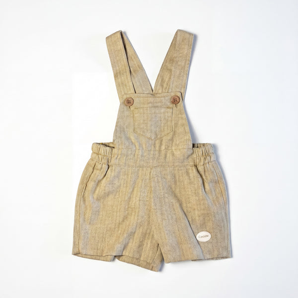 Boys Mustard Overall — AGU Baby Spanish baby clothes