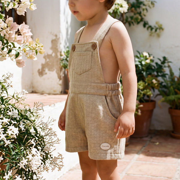 Boys Mustard Overall — AGU Baby