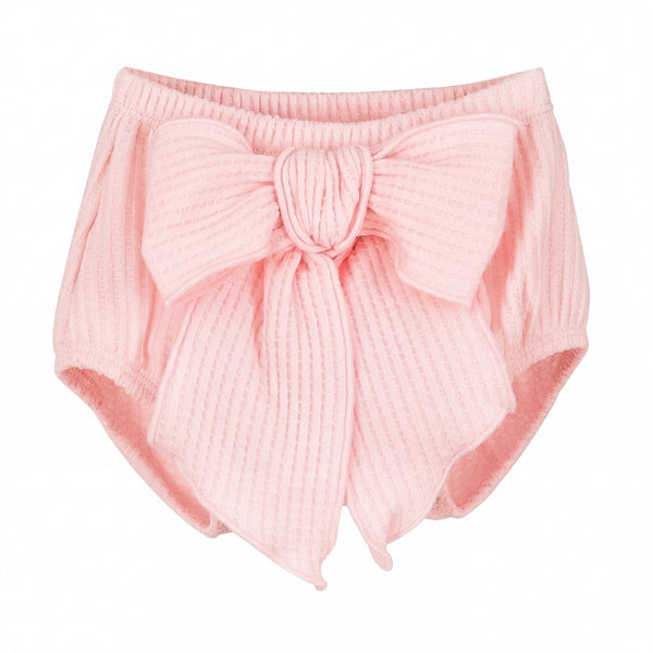 Girls Light Pink Bloomer with Bow — AGÜ Baby Spanish baby clothes