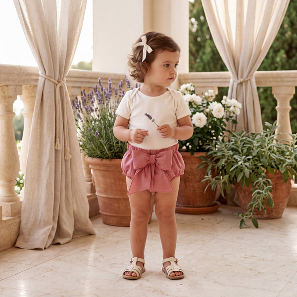 Girls Red Bloomer with Bow — AGU Baby