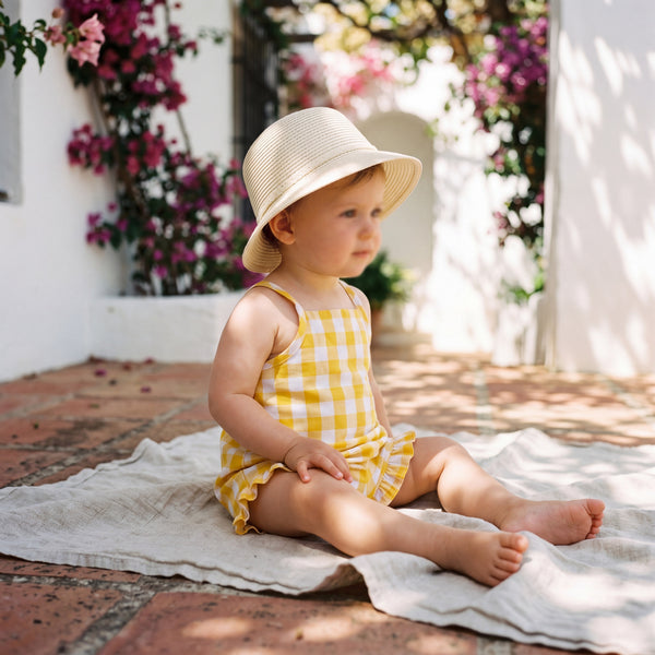Girls Yellow Jumpsuit — AGU Baby