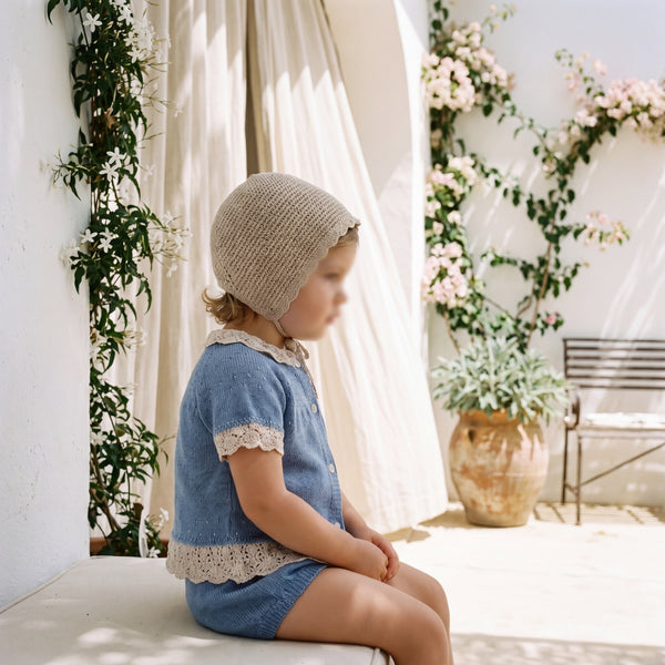 Light Blue with Lace Blouse & Bloomers — AGU Baby