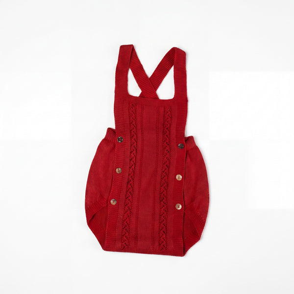 Red Dot Romper — AGU Baby Spanish baby clothes