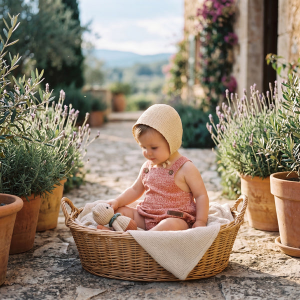 Unisex Turios Romper — view 2 — handcrafted in Spain — AGÜ Baby
