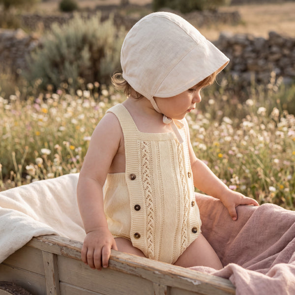 Yellow Dot Romper — AGU Baby