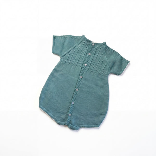 Aquamarine Romper — AGÜ Baby Spanish baby clothes