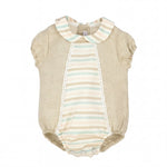 "Azariah" Linen Striped Shortie — AGÜ Baby Spanish baby clothes