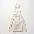 Baton Baptism Beige Lace Dress — AGÜ Baby Spanish baby clothes — view 1