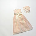 Baton Baptism Light Pink Lace Dress — AGÜ Baby Spanish baby clothes — view 1