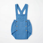 Blue Romper — view 5 — handcrafted in Spain — AGÜ Baby