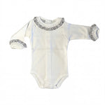 Body Long Sleeve with Navy Blue Dots Peter Pan Collar — AGÜ Baby Spanish baby clothes