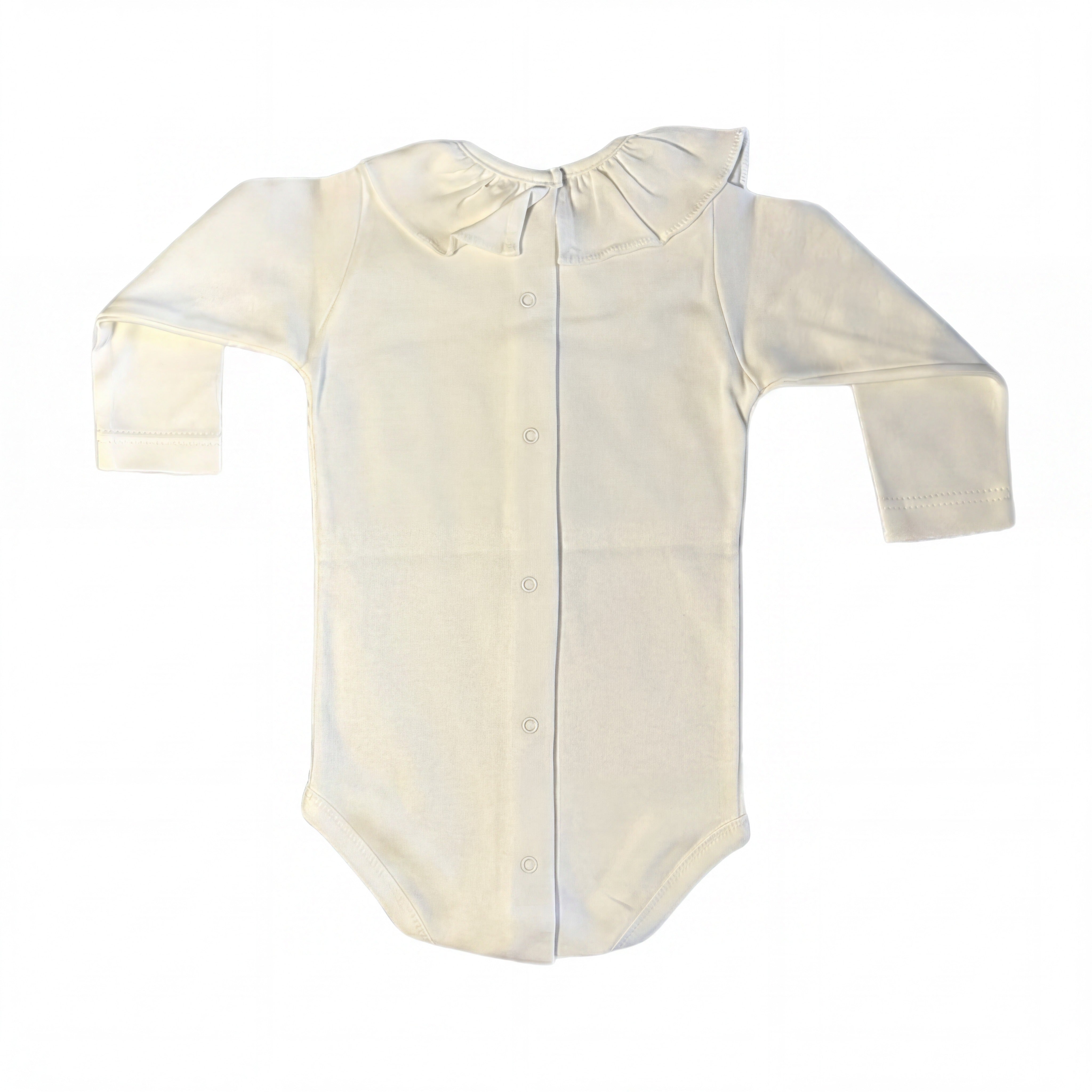 Body Long Sleeve with Peter Pan Collar — view 3 — handcrafted in Spain — AGÜ Baby
