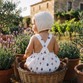Boys Boats Printed Romper — view 2 — handcrafted in Spain — AGÜ Baby — view 2