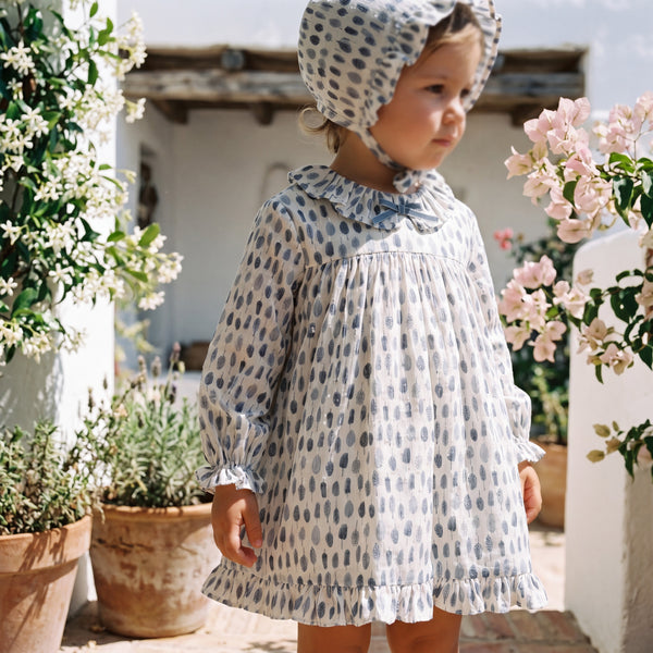 Girl Blue Feathers Print Set 3 Pieces — AGU Baby