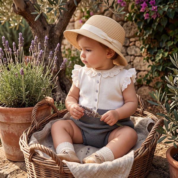 Girl Green Picota Romper — AGU Baby