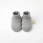 Girl Navy Blue High Socks with Borlones — view 4 — handcrafted in Spain — AGÜ Baby