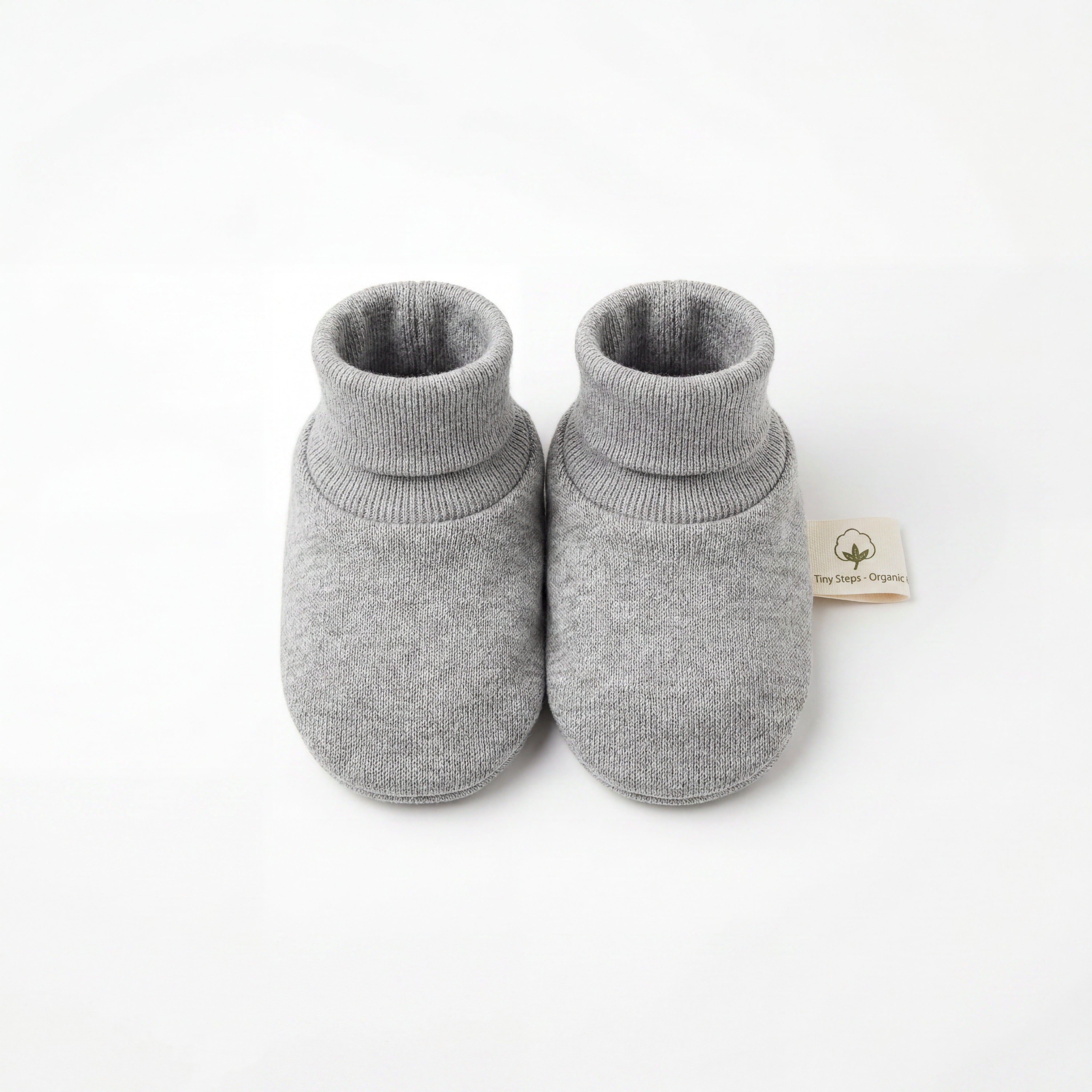 Girl Navy Blue High Socks with Borlones — view 4 — handcrafted in Spain — AGÜ Baby