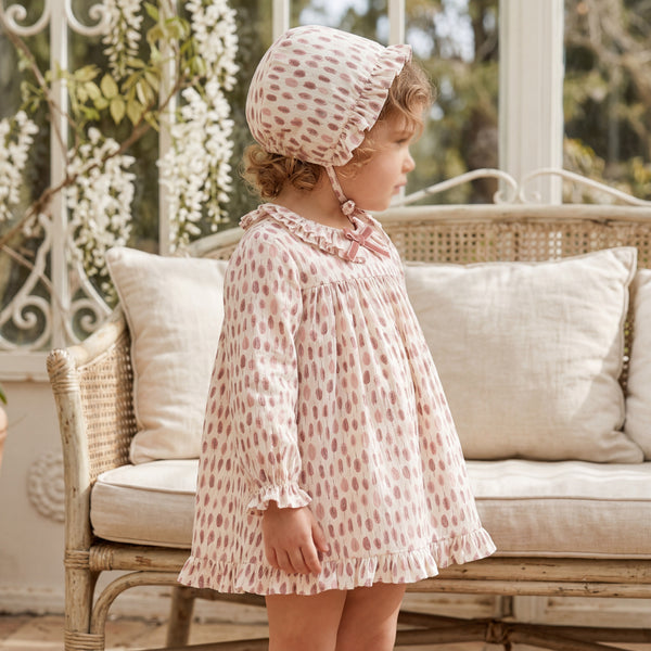 Girl Pink Feathers Print Set 3 Pieces — AGU Baby