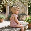 Girl Pink Makeup Borlones Romper — view 2