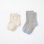 Girl White High Socks with Gathered Tulle Strap — view 4 — handcrafted in Spain — AGÜ Baby