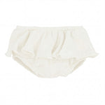 Girl White Ruffled Bambula Bloomer — AGÜ Baby Spanish baby clothes