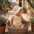 Girl Yellow Romper With Flower Straps — view 2