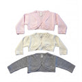 Girls Beige Cropped Cardigan — AGÜ Baby Spanish baby clothes — view 3