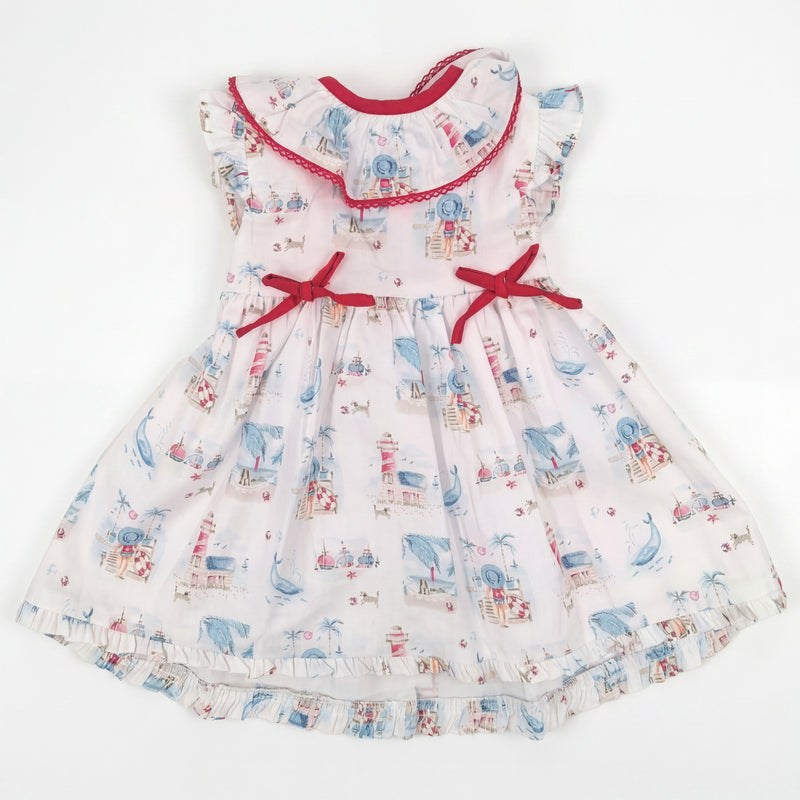 Girls Printed Whales Dress — AGÜ Baby Spanish baby clothes