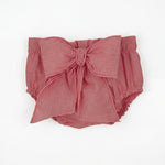 Girls Red Bloomer with Bow — AGÜ Baby Spanish baby clothes