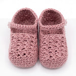 Girls Shoes Knitted One Size — view 4 — handcrafted in Spain — AGÜ Baby