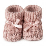 Girls Shoes Knitted with Ribbon Bow 2 - One Size — view 5 — handcrafted in Spain — AGÜ Baby