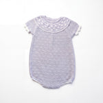 Gray Lace Romper — AGÜ Baby Spanish baby clothes