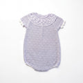 Gray Lace Romper — AGÜ Baby Spanish baby clothes — view 1