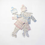 Newborn Light Pink Stripes Set 3 Pieces — AGÜ Baby Spanish baby clothes