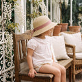 Short Sleeve Plumeti White and Light Pink Body — view 2 — handcrafted in Spain — AGÜ Baby — view 2