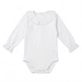 White Body Plumeti with Collar — AGÜ Baby Spanish baby clothes — view 1