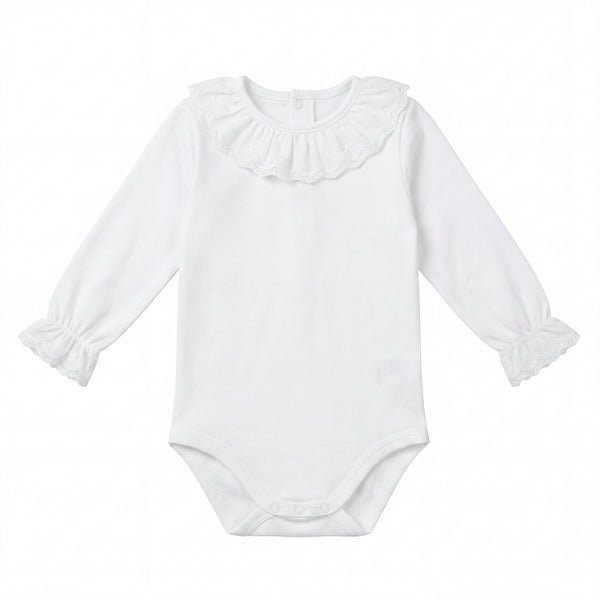 White Body Plumeti with Collar — AGÜ Baby Spanish baby clothes