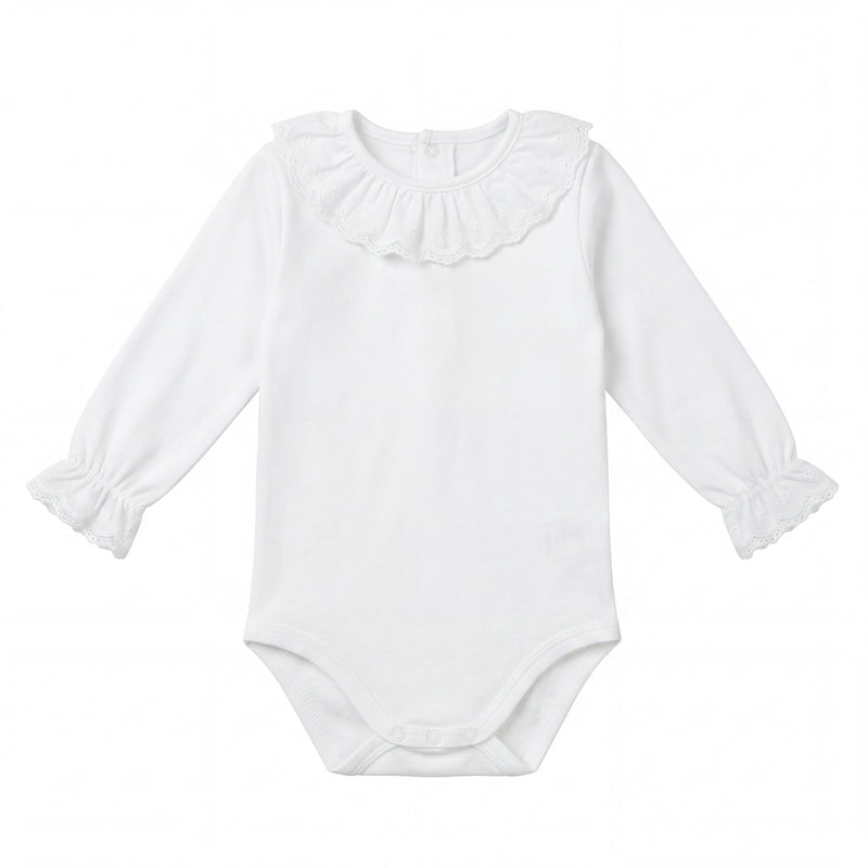 White Body Plumeti with Collar — AGÜ Baby Spanish baby clothes