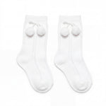 White Perforated Socks with Borlones — AGÜ Baby Spanish baby clothes