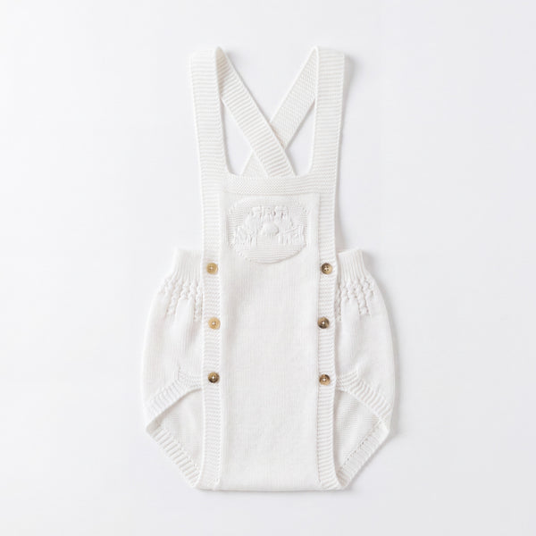 White Romper — AGÜ Baby Spanish baby clothes