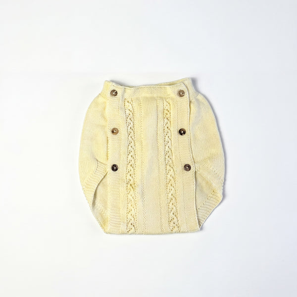Yellow Bloomer With Buttons — AGU Baby Spanish baby clothes
